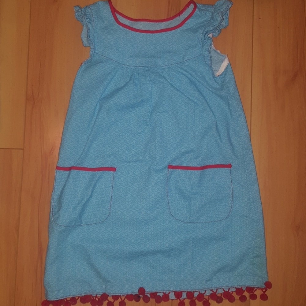 Girls dress handmade by me.